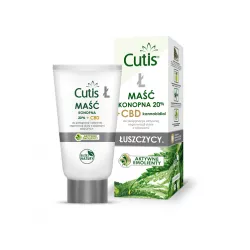 CUTIS Ł-ŁUSZCZYCA maść konopna 20% + CBD x 120ml leki na łuszczycę DERMAPROFIL SP. Z O.O.