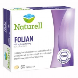 Naturell Folian tabletki x 60 tabletek kwas foliowy USP ZDROWIE SP. Z O.O