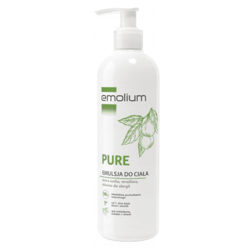 PERRIGO POLAND SP. Z O.O. Emolium Pure Emulsja do ciała x 400 ml — Składniki i ocena