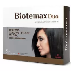 Biotemax Duo x 60 tabletek Skóra Włosy i paznokcie ZAKŁ. FARM. COLFARM