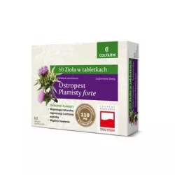 Ostropest Plamisty Forte x 60 tabletek wątroba ZAKŁ. FARM. COLFARM