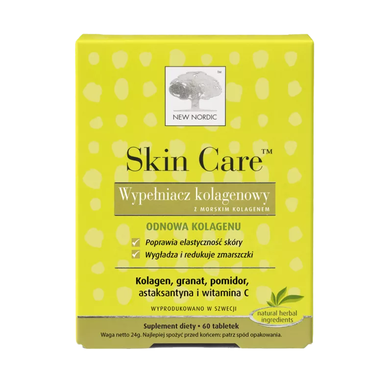 NEW NORDIC Skin Care Wypełniacz Kolagen x 60 tabletek — Inhaltsstoffe i ocena