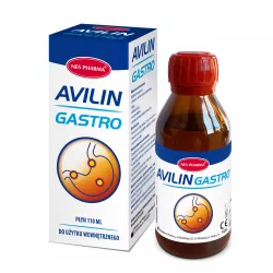 Avilin Gastro płyn x 110 ml wrzody żołądka, zgaga, refluks NES PHARMA