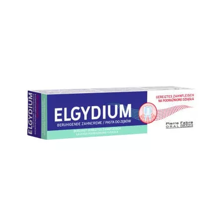 Elgydium na podrażnione dziąsła x 75 ml problemy stomatologiczne PIERRE FABRE DERMO-COSMETIQUE POLSKA SP. Z O.O.