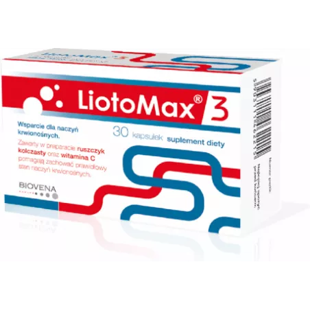 LiotoMax 3 x 30 kapsułek na wzmocnienie krążenia BIOVENA HEALTH SP. Z O.O.