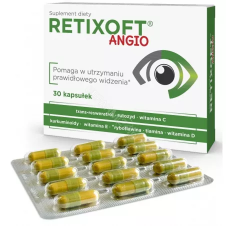 Retixoft Angio kapsułki x 30 kapsułek tabletki na wzrok VERCO