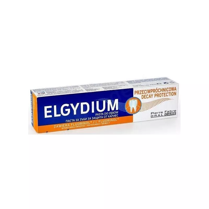 PIERRE FABRE DERMO-COSMETIQUE POLSKA SP. Z O.O. Elgydium  pasta protective przeciw próchnicy x 75 g — Składniki i ocena