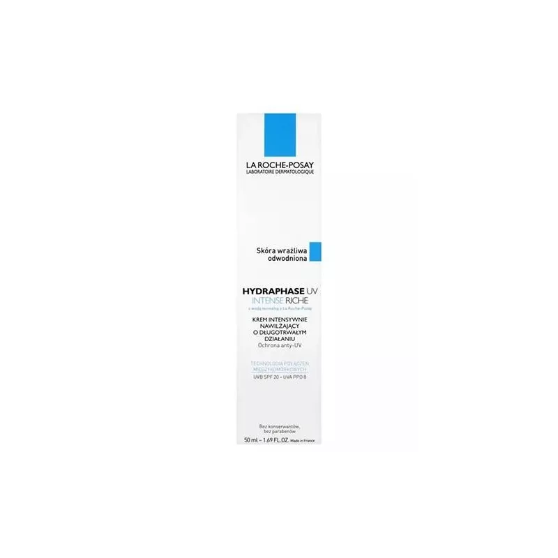 L'OREAL POLSKA La Roche-Posay Hydraphase Intense UV Riche  krem  50 ml — Składniki i ocena