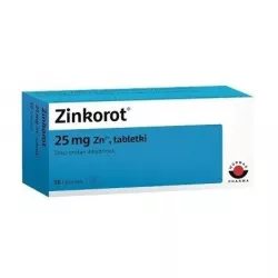 Zinkorot 0,025 g Zn2+ x 50 tabletek cynk WORWAG PHARMA GMBH & CO.KG