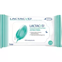 Lactatyd Antibacterial chusteczki x 15 sztuk hig. intymna OMEGA PHARMA POLAND SP Z OO