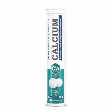 Olimp Calcium o smaku cytrynowym x 20 tabletek musujących witamina C OLIMP LABORATORIES
