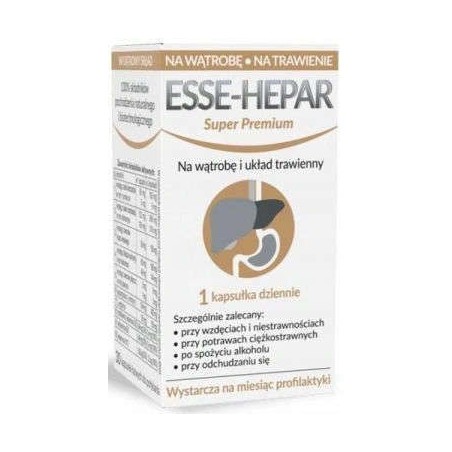 Esse-Hepar Super Premium x30 kapsułek Preparaty na trawienie UNIPHAR SP Z O.O.
