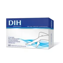 Dih 500 mg x 60 tabletek preparaty na obrzęki PRZEDSIĘBIORSTWO PRODUKCJI FARMACEUTYCZNEJ HASCO-LEK S.A.