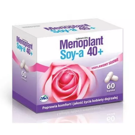 Menoplant Soy-a 40+ x 60 kapsułek Menopauza Andropauza EXELTIS POLAND SP. Z O.O.