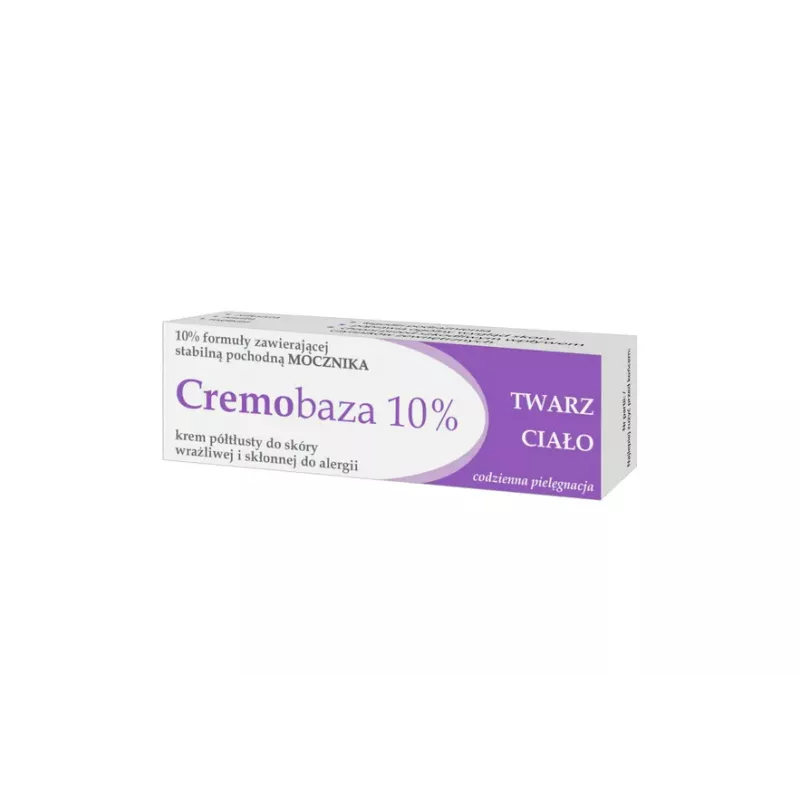 ZAKŁAD CHEMICZNO-FARMACEUTYCZNY "FARMAPOL" SP. Z O.O. Cremobaza 10% krem x 30g — Składniki i ocena