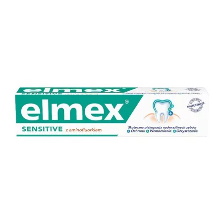 Elmex Sensitive pasta x 75 ml szczoteczki nici i pasty do zębów COLGATE-PALMOLIVE (POLAND) SP. Z O. O.