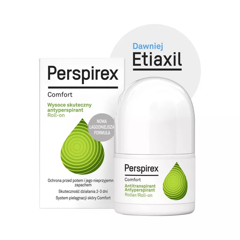 ORKLA CARE S.A. Perspirex comfort antyperspirant  roll-on x 20 ml (dawniej Etiaxil) — Składniki i ocena