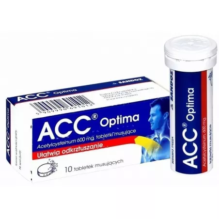 Acc Optima 600 mg x 10 tabletek musujących leki na kaszel SANDOZ GMBH