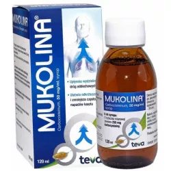 Mukolina syrop 250mg/5ml x 120 ml leki na kaszel TEVA PHARMACEUTICALS POLSKA SP. Z O. O.