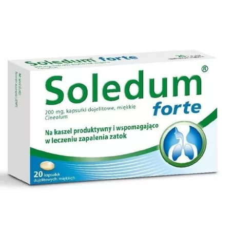 Soledum Forte 200 mg 20 kapsułek zatoki M.C.M. KLOSTERFRAU HEALTHCARE SP. Z O.O.