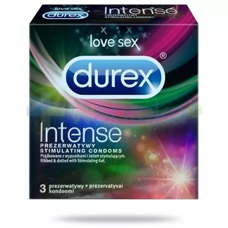Prezerwatywy Durex Intense x 3 sztuki prezerwatywy RECKITT BENCKISER POLAND S.A.