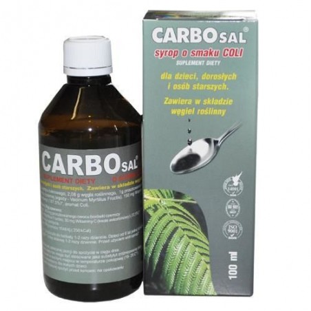 Carbosal Syrop o smak coli x 100 ml naturalne preparaty na odporność GORVITA PPHU