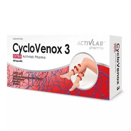 CycloVenox 3 Extra Activlab Pharma 60 kapsułek preparaty na obrzęki UNIPRO SP. Z O.O.
