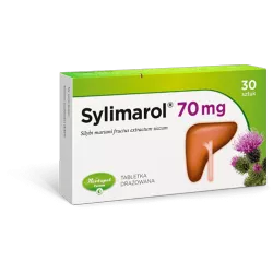 Sylimarol 70mg x 30 tabletek wątroba POZNAŃSKIE ZAKŁADY ZIELARSKIE "HERBAPOL" S.A.