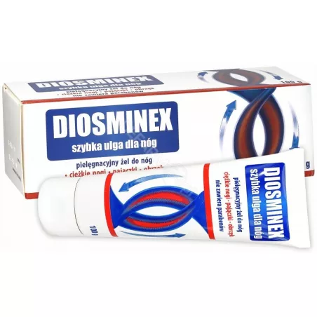 Diosminex Szybka ulga dla nóg Żel x 100g preparaty na żylaki ICN POLFA RZESZÓW S.A.