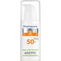 Pharmaceris S Krem ochronny do skóry trądzikowej SPF50+ 50 ml preparaty z filtrem UV LAB.KOSM.DR IRENA ERIS SP. Z O.O.