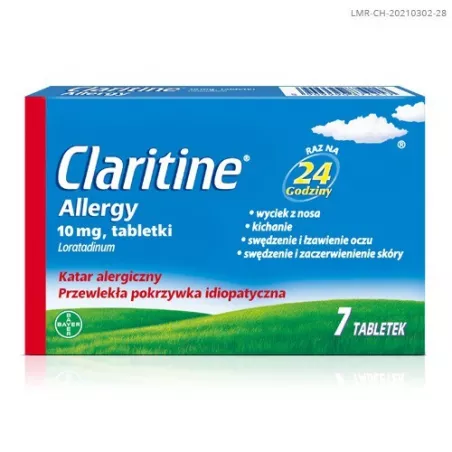 Claritine Allergy 10mg x 7 tabletek tabletki na alergię BAYER SP. Z O.O.