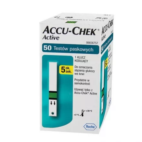 Accu-Chek Active - test paskowy_50 pasków paski testowe do glukometrów ROCHE DIAGNOSTICS GMBH
