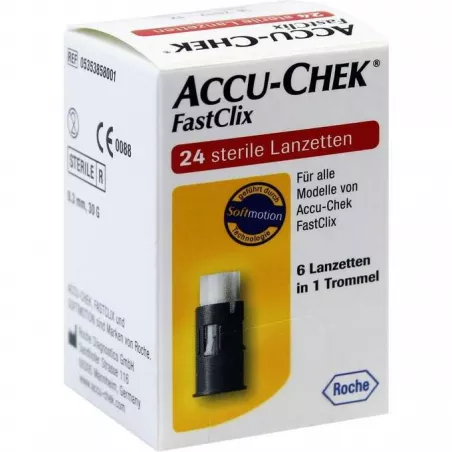 Accu-Chek FastClix lancety 24 lancety Inne ROCHE DIAGNOSTICS GMBH