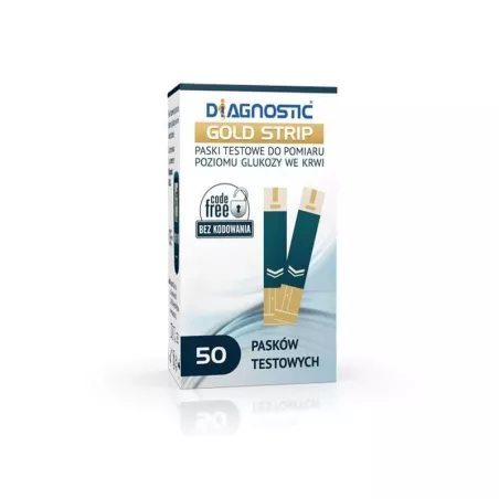 Diagnostic Gold Strip - test paskowy_50 pasków paski testowe do glukometrów DIAGNOSIS S.A.