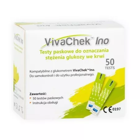 VivaChek Ino - test paskowy_50 pasków paski testowe do glukometrów PMT SP. Z O.O.