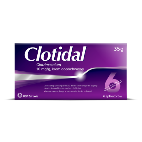 Clotidal (Clotrimazolum US Pharm krem x 35 g Zdrowie US PHARMACIA SP. Z O.O. Clotidal (Clotrimazolum US Pharm krem x 35 g Zdrowie US PHARMACIA SP. Z O.O.