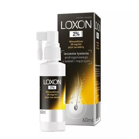 Loxon 2% płyn na skórę 20mg/ml x 60 ml preparaty na łysienie i wypadanie włosów PERRIGO POLAND SP. Z O.O.
