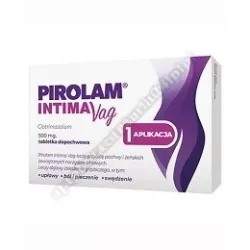 Pirolam Intima Vag tabletki dopochwowe 500mg x 1 tabletka infekcje intymne ZAKŁADY FARMACEUTYCZNE POLPHARMA S.A.