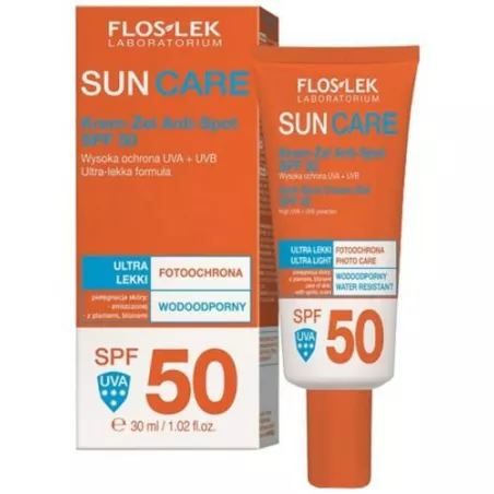 Flos-Sun Krem-żel Anti-Spot SPF50 x 30 ml do twarzy LABORATORIUM KOSMETYCZNE "FLOSLEK" FURMANEK SP.J.