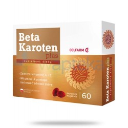 Beta Karoten Plus x 60 kapsułek Colfarm witamina A ZAKŁ. FARM. COLFARM