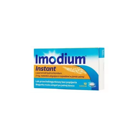 Imodium Instant 2mg x 12 tabletek biegunka MCNEIL HEALTHCARE (IRELAND) LIMITED