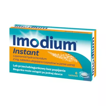 Imodium Instant 2mg x 6 tabletek biegunka MCNEIL HEALTHCARE (IRELAND) LIMITED