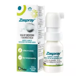 Zaspray spray do powiek x 10 ml (data ważności 31.12.2024 r.) krople do oczu THEA POLSKA SP. Z O.O.