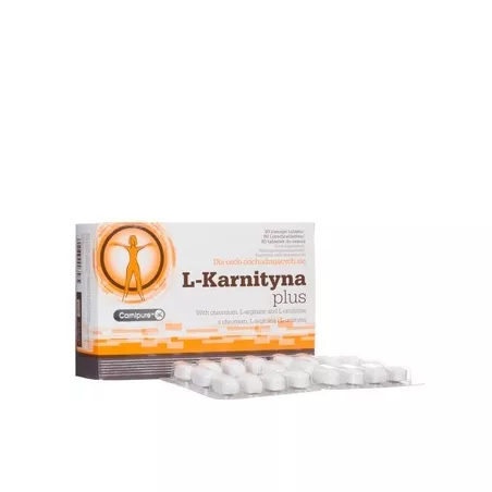 Olimp L-Karnityna Plus, tabletki do ssania x 80 sztuk detox i odchudzanie OLIMP LABORATORIES