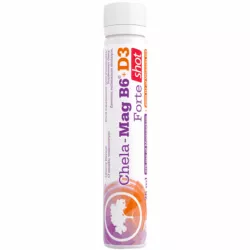 Olimp Chela-Mag B6+D3 Forte shot,smak wiśniowy x25ml magnez OLIMP LABORATORIES