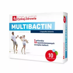Multibactin x10kapsułek probiotyki na trawienie ZYSKAJ ZDROWIE SP. Z O.O.
