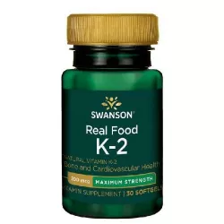 SWANSON Witamina K-2 naturalna 50mcg x 30 kapsułek witamina K Swanson