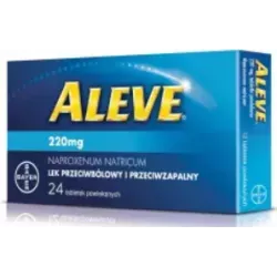Aleve tabletki powlekane 220 mg x 12 tabletek Import Równoległy tabletki przeciwbólowe BAYER SP. Z O.O.