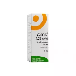Zabak krople do oczu 0.25 mg/ml x 5 ml krople do oczu LABORATOIRES THEA
