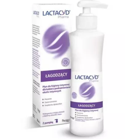 Lactacyd Pharma płyn ginekologiczny łagodzący x 250 ml żele mydła płyny OMEGA PHARMA POLAND SP Z OO